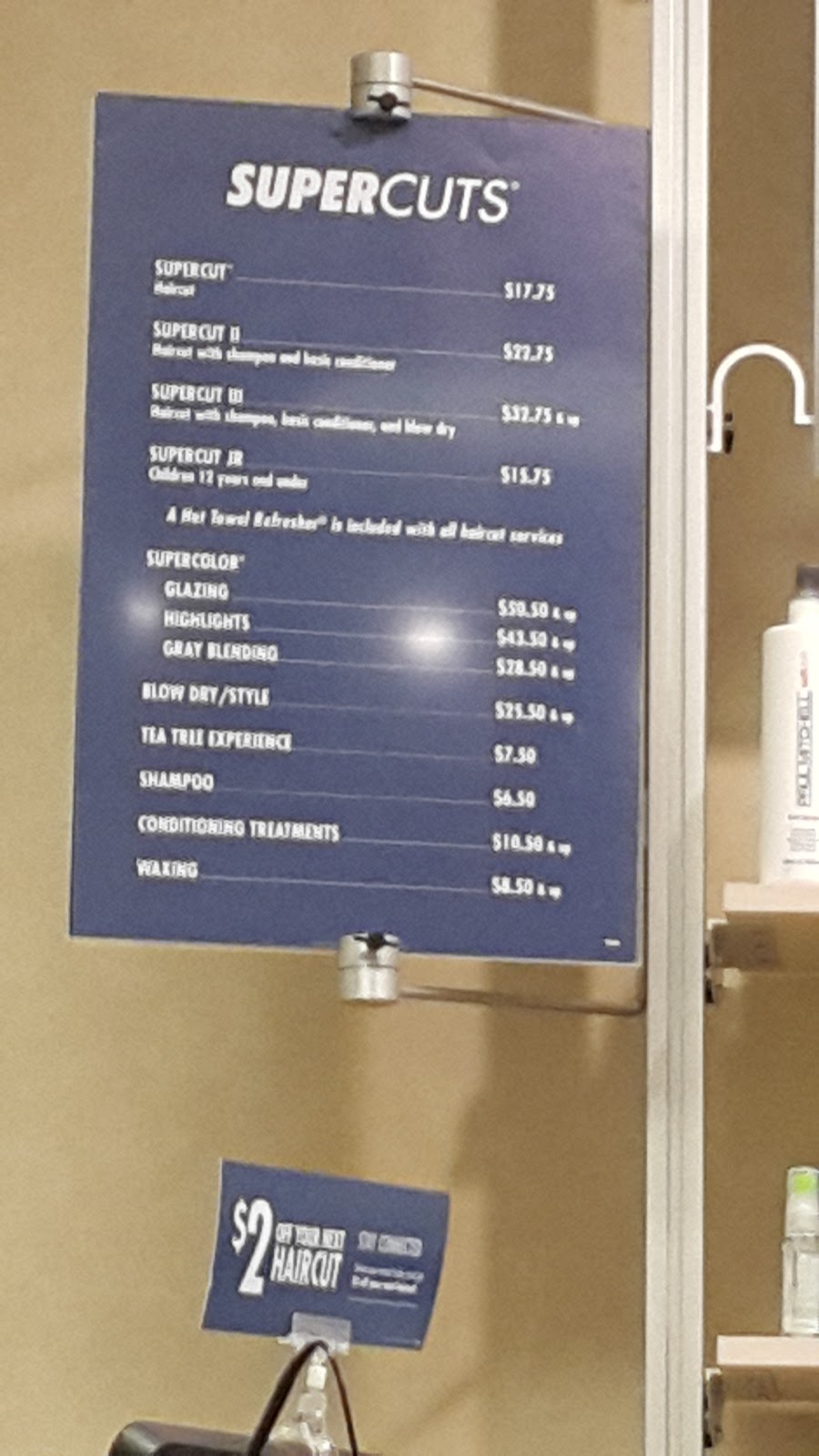 supercuts prices