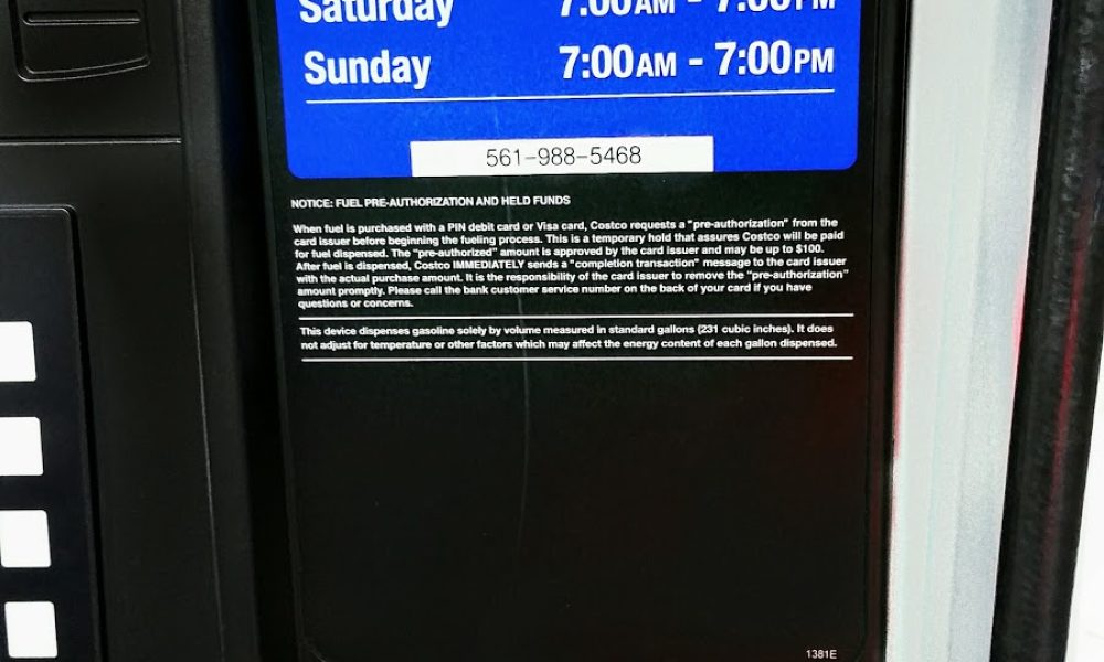 Costco Membership Gas Station